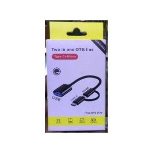 Otg Connect Kit Fast Speed USB Micro OTG Connect Cable 2 In 1: Type B And Type C For HP, Toshiba, Sandisk, Advance High Speed USB Flash Drive Disk,& Smartphones