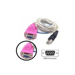 USB 2.0 to RS232 DB9 female converter cable, 1.5M