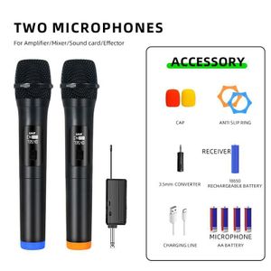 Handheld wireless microphone Dynamic microphone Karaoke microphone Microphone with rechargeable receiver Suitable for parties, church services, performances and conferences