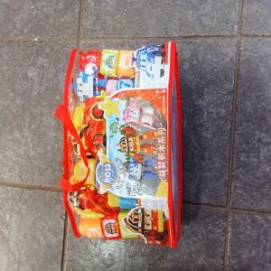 Large Creative Kids Playing Building Blocks 