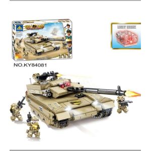 Military Tank Block Toy – 671 DIY LEGO Building Bricks STEM Learning Kit With Military Set And Instruction Manual