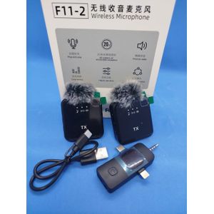 F11-2 Wireless Lavalier Microphone Professional Audio Mic Fo