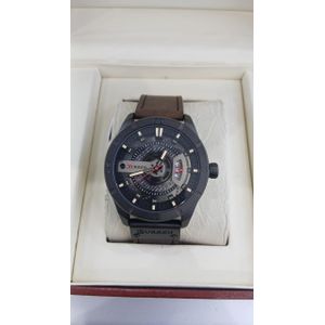 Authentic Curren Gents Watch with Elegant Design, Soft Leather Band, and Reliable Water Resistant Construction