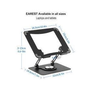 Laptop Stand Tablet Stand, 360° Adjustable iPad Stand Holder Foldable Fits iPad Stand for Desk Rotating Portable Monitor Stand for Tablets/PS/mobilephones/Switch and other 4.7"-12.9"