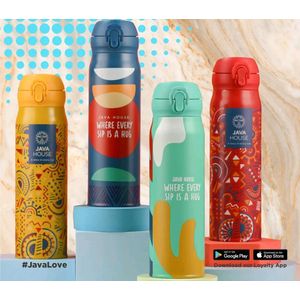 Java House HOT & COLD STAINLESS STEEL THERMAL MUGS 500ml– 4 COLOUR COLLECTION