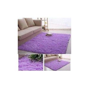 5 By 8 Soft Fluffy Purple Carpets Non-slip Rugs Floor Mat