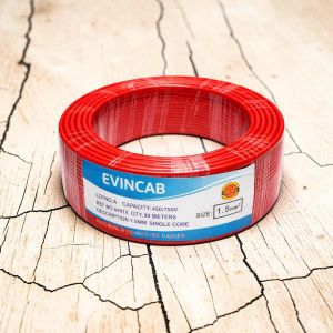 Evin 1.5mm Red Single Core Solid UV Resistant Heat Safe Durable Electrical Wiring Cable 