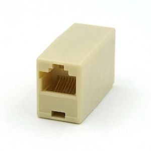 1pcs RJ45 Straight-Through Cable Adapter / Network Coupler / Category 6 Cable Extender 