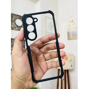 Infinix Hot 60i Transparent, Clear And Colorless With Black Edges Unique And Stylish Heavy Duty Protection Phone Case/ Cover/ Back Case