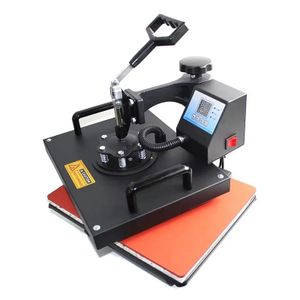 5 In 1 Combo Heat Press Machine Multifunction Sublimation Heat Transfer Machine 360-degree Rotation For T-shirt/Bag/Cap