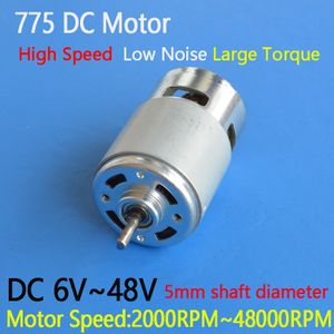 RS 775 motor DC 12V 24V double Ball Bearing  3000rpm4500rpm6000rpm8500rpm10000rpm RS775 Large Torque Low Noise