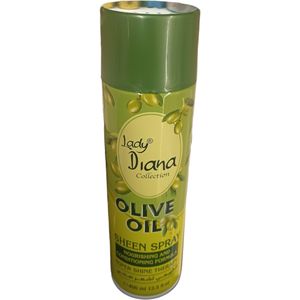 Lady Diana Olive Oil Sheen Spray NOURISHING CONDITIONING FORMULA SUPER SHINE Healthy Hair & Scalp