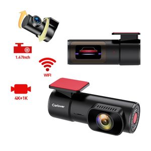 4K Dash Cam For Cars 1080p Front and Rear Camera For Vehicle WiFi APP Car DVR 24H Parking Monitor ACC Black Box Video Recorder Smart Motion & Collision Accident Detection Phone G-Sensors Night Vision Dashcam