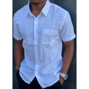 Men Good Quality Plain Shirt -White 