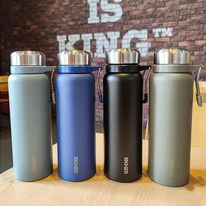 MCHEN:ECO-FRIENDLY, PORTABLE, UNBREAKABLE, STAINLESS STEEL, HOT AND COLD, THERMOFRIDGE, FLASK, WATER BOTTLE, DETOX BOTTLE, TRAVEL FLASK, PERSONAL FLASK