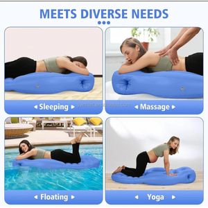 Pregnant Women Inflatable Pillow Air Mattress Hole Soft Surface Maternity Pillow For Yoga , sleeping, massage, floating, promotional activities and Relaxing