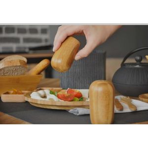 2 in 1 Bamboo salt shakers 