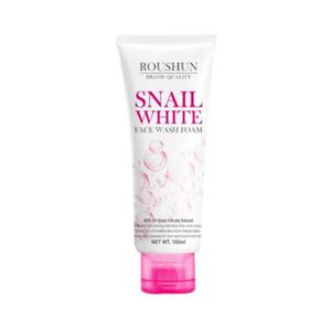 Roushun Snail White Face Wash Foam Facial Cleanser-100g 