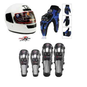 Complete Rider Protection Kit: Helmet + Full-Finger Gloves + Knee & Elbow Guards