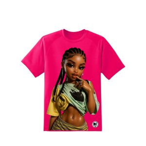 3D T-shirt black printed-front printed-mjbrands