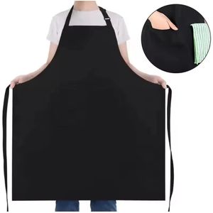 Unisex apron with pocket unisex apron kitchen apron painting sewing Easter cookie party decorations wear_black