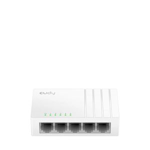 cudy GS105U 5-Port Gigabit Ethernet Switch - 10/100/1000Mbps, Unmanaged Desktop Network Switch, USB-C Powered, Plug & Play, Wall Mount for Home, Office & CCTV
