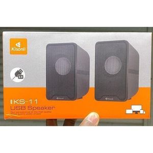 KS-11 USB 2.0 Computer Speakers - 2.0 Channel, 3W x 2, Black