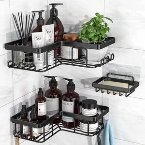 3pcs set Heavy-duty Corner Shower caddy shelf/Bathroom organizer