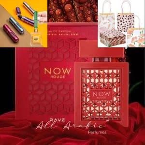 Lattafa Lattaf Rave Now RED Eau de Parfum 100ml FREE GIFT BAG & PORTABLE PERFUME BOTTLE (RANDOM COLOR) Long Lasting Unisex Arabic Perfume