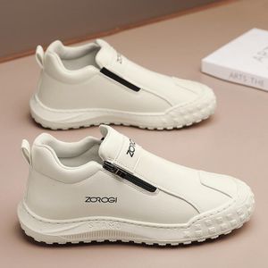 Men's Casual Formal Loafers & Slip-Ons Flat Business Shoes White