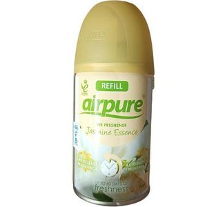 Airpure Jasmine Essence Automatic Air Freshener Fits AIRWICK & GLADE Fragrance Refill 60 Days Freshness 200ml,