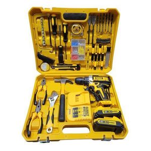 Dewalt  48V Cordless Electric Drill 47PC Tool Set 2 RECHAGABLE Batteries FOR DIY KIT