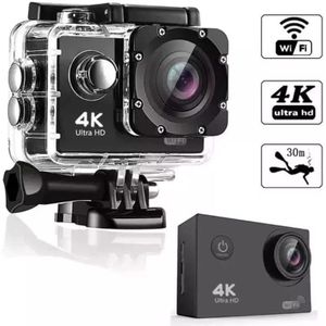 4K Sports Action Camera Ultra HD  WiFi  Waterproof 30M  170° Wide Angle Lens  Extreme Sports DV