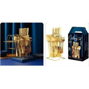 24pc cultery set -Gold color