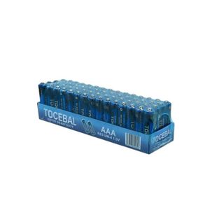 Tocebal Super Heavy Duty AAA Batteries Bulk 60pcs for Schools and Businesses 