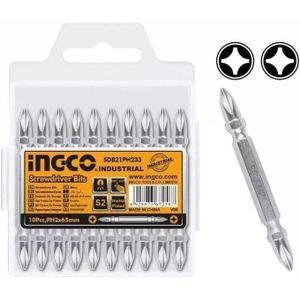 Ingco SDB21PH233 Screwdriver bits PH2+PH2, 65mm