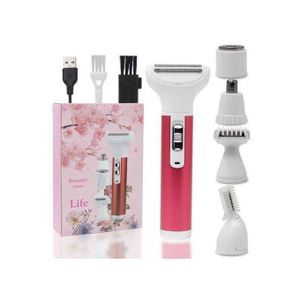 5 IN 1 LADY SHAVER / HAIR TRIMMER / EPILATOR / USB RECHARGEABLE WOMEN SHAVER
