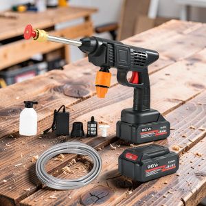 Strong Ergonomic 96V Cordless Car Washing High Pressure Washer Gun 
