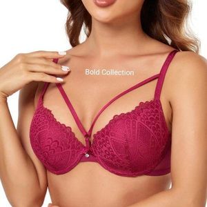 Binnys Sexy FRONT V-LACE BRA FOR WOMEN Cup B