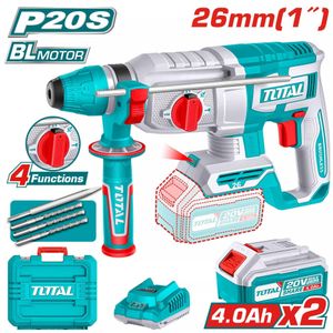 TOTAL TRHLI202682 Cordless rotary hammer 20V 26mm 