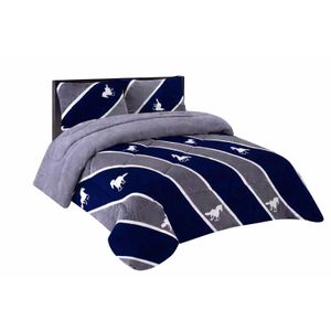 5x6 Warm Woolen Duvet Set 4Pcs – Soft, Heavy, Luxury Bedding (Blue/Grey)