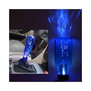 Crystal Colorful Light Car Breathing Racing Dash LED Magic Lamp Gear Head Shift Knob With Base, Size Medium