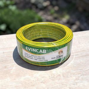 Evin 1.5mm Yellow/Green Single Core Solid Quality Ensured Safe Electrical Wiring Cable