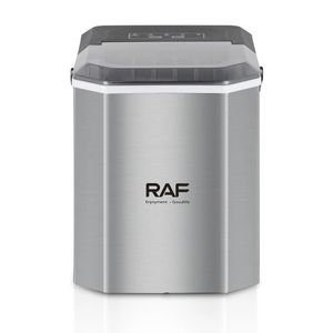RAF Countertop Ice Maker 9 Cubes Ready 7 Mins 26lbs 24Hrs Self-Cleaning Portable Ice Maker Ice Scoop and Basket