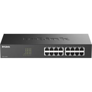 DES-1016D 16-Port 10/100Mbps Fast Ethernet Unmanaged Desktop Switch Plug and Play Auto MDI/MDIX Fanless Metal Housing Energy Efficient Network Switch for Home Office Business CCTV IP Phones and Enterprise Networks