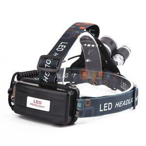 High Power Zoom LED Headlamp with 3 CREE T6 Bulbs for Hiking and Fishing