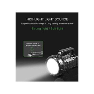 Dp  Led Light Portable Rechargeable Flashlight Led Torch Light, 75 Watts