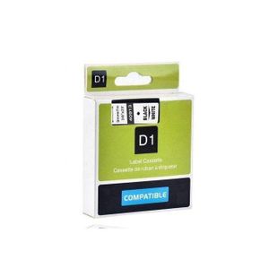 Dymo D1 Series label – 40913- Black on White – 9mm X 7 meter Compatible
