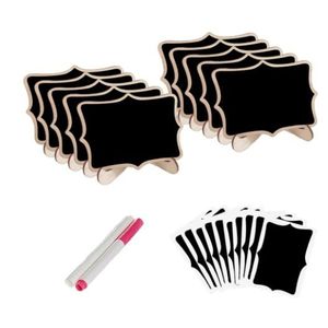 Food Lable Black Bamboo Board