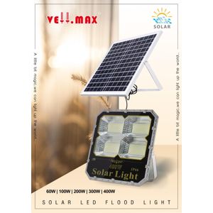 Vellmax  Solar LED Floodlight - Waterproof IP66